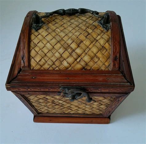 wooden woven metal box|Wooden Woven Box .